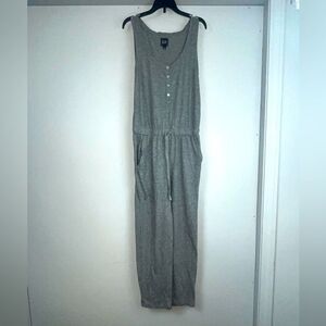 GAP Gray Knit Tank Jumpsuit Size Small